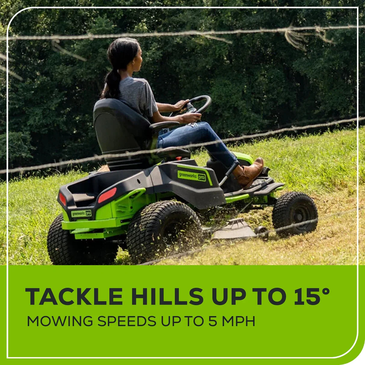 82V 42" CrossoverT Riding Lawn Tractor: (4) 82V 6.0 Ah Batteries and (1) 600W Turbo Wall Charger, CRT4282
