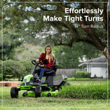 80V 42" CrossoverT Riding Lawn Tractor : (4) 6.0 Ah Batteries and 600-Watt Charger, CRT4282