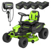 80V 42" CrossoverT Riding Lawn Tractor : (4) 6.0 Ah Batteries and 600-Watt Charger, CRT4282