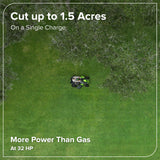 80V 42" CrossoverT Riding Lawn Tractor : (4) 6.0 Ah Batteries and 600-Watt Charger, CRT4282