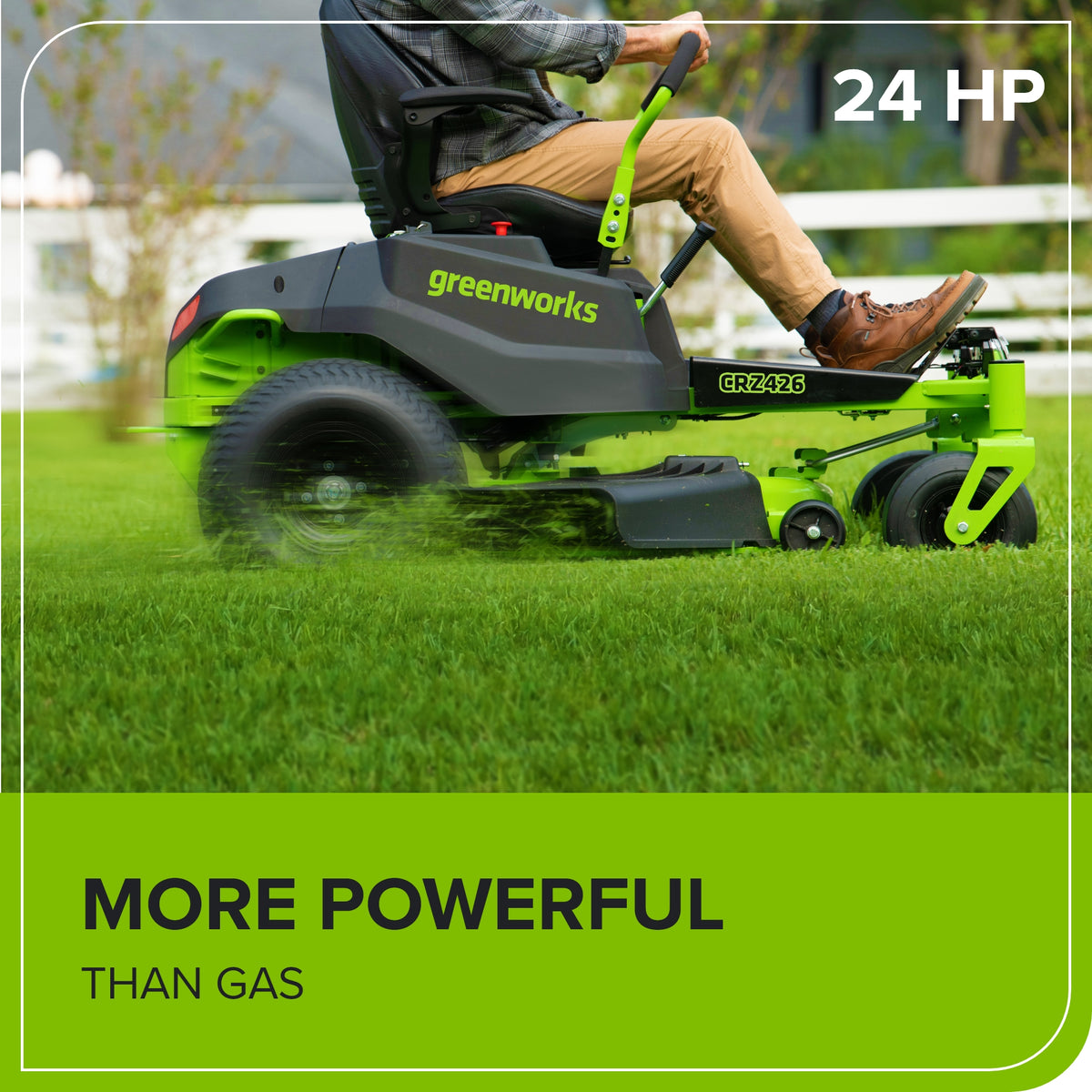 60V 42" Electric CrossoverZ Zero Turn Mower: (4) 8 Ah Batteries and 600W Wall Charger
