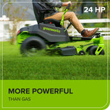 60V 42" Electric CrossoverZ Zero Turn Mower: (4) 8 Ah Batteries and 600W Wall Charger