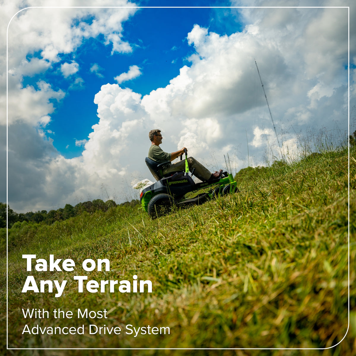 80V 42" Cordless Battery CrossoverZ Zero Turn Lawn Mower, (6) 6Ah Batteries and 600W Wall Charger