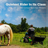 80V 42" Cordless Battery CrossoverZ Zero Turn Lawn Mower, (6) 6Ah Batteries and 600W Wall Charger