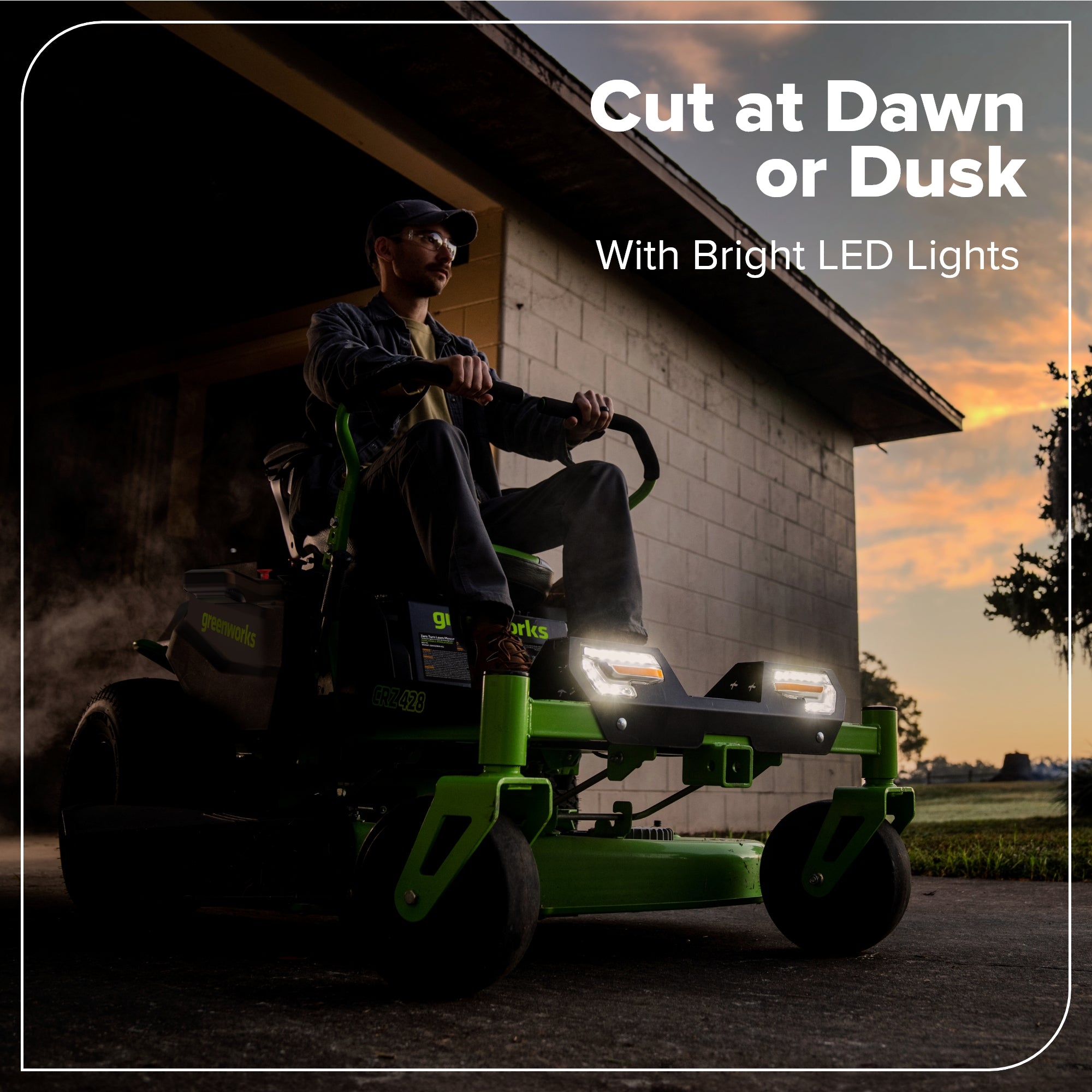 80V 42" Cordless Battery CrossoverZ Zero Turn Lawn Mower, (6) 6Ah Batteries and 600W Wall Charger