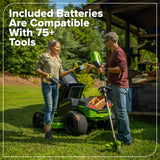 80V 42" Cordless Battery CrossoverZ Zero Turn Lawn Mower, (6) 6Ah Batteries and 600W Wall Charger