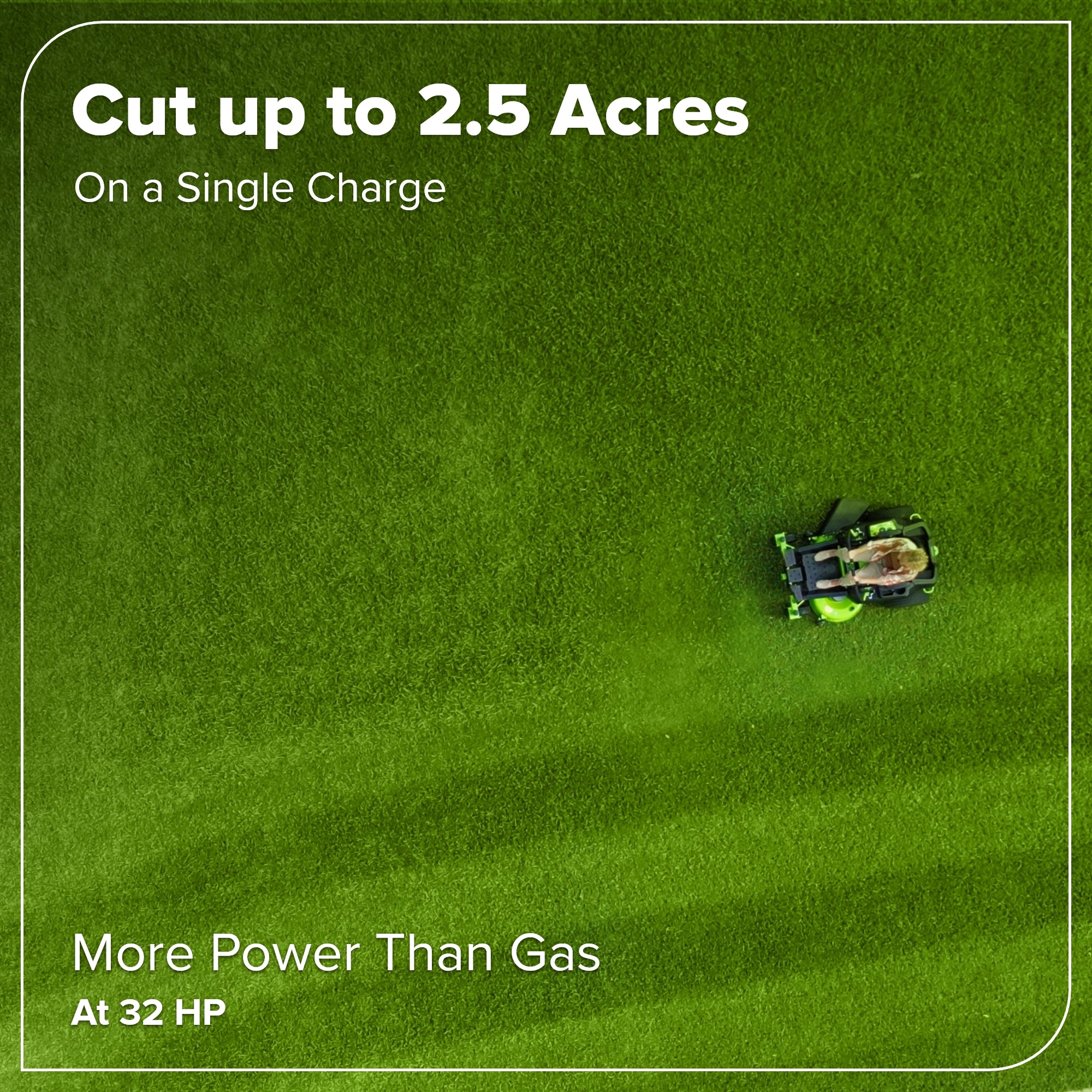 80V 42" Cordless Battery CrossoverZ Zero Turn Lawn Mower, (6) 6Ah Batteries and 600W Wall Charger