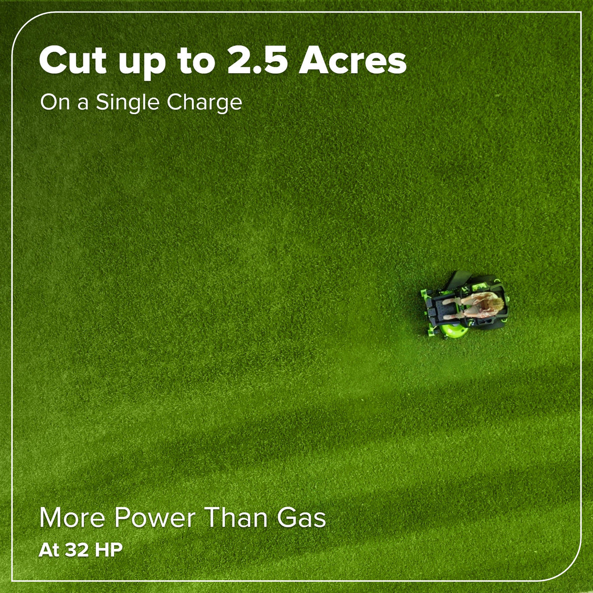 80V 42" Cordless Battery CrossoverZ Zero Turn Lawn Mower, (6) 6Ah Batteries and 600W Wall Charger