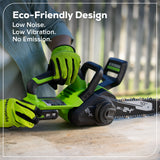 24V 10" Cordless Battery Chainsaw w/ 2.0Ah  Battery & 30W Type-C Charger(3-Ft Cable)