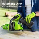 48V (24V x 2) 16" Cordless Battery Chainsaw w/ (2) 4.0Ah Batteries,65W Type-C Charger & (2) 3-Ft Cables)