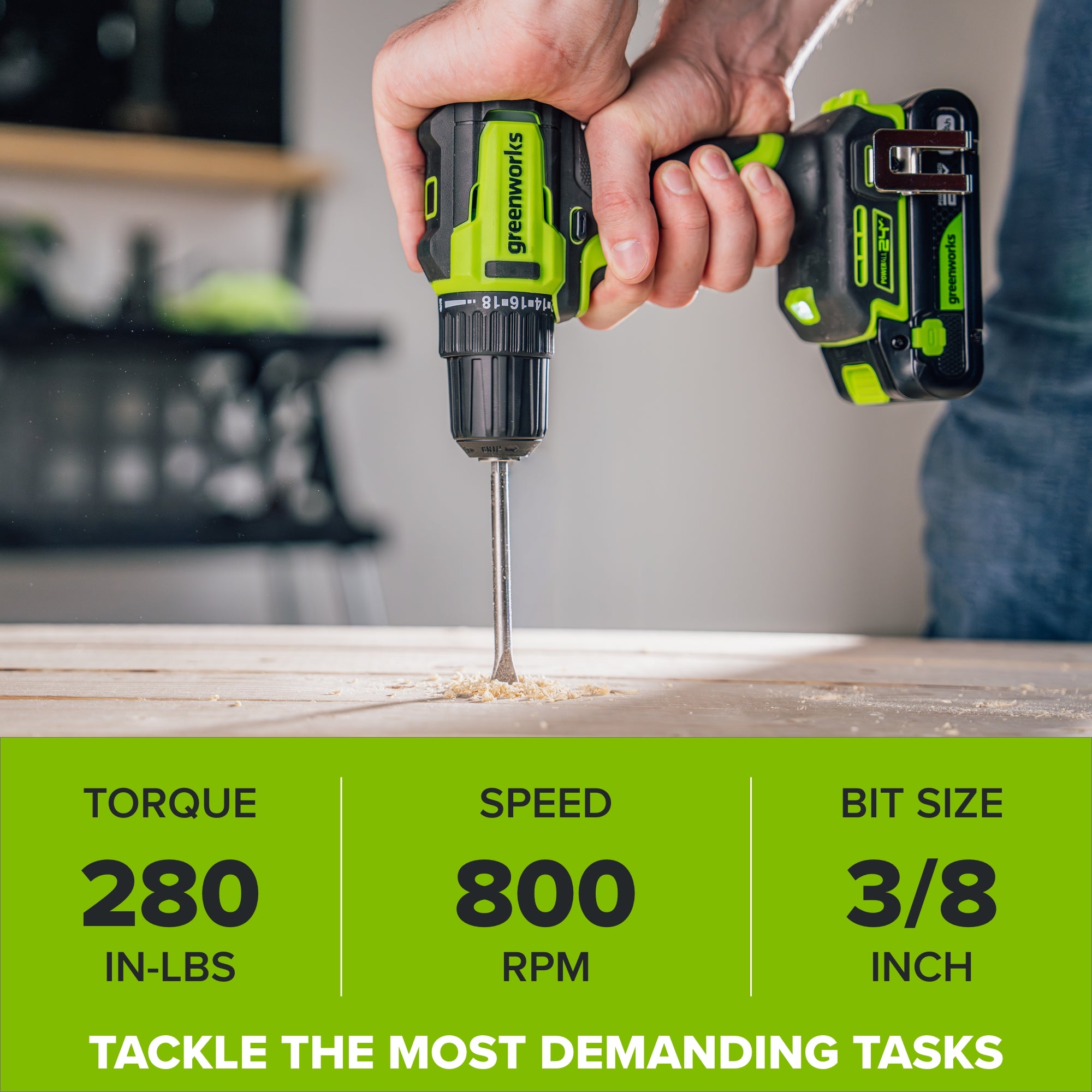 24V PowerAll Brushless 6-Tool Combo Kit: (2) 2.0 Ah USB-C Batteries, 30W USB-C Charger Block, and 3' 100W USB-C Cable