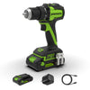 24V PowerAll 400 in-lb Drill Driver with (1) 2.0 Ah USB-C Battery, 30W USB-C Charger Block, 3' 100W USB-C Cable, Belt Clip, and Bit