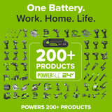 24V PowerAll 400 in-lb Drill Driver with (1) 2.0 Ah USB-C Battery, 30W USB-C Charger Block, 3' 100W USB-C Cable, Belt Clip, and Bit