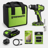 24V 1/2" 400 in/lbs Drill Driver: 2.0 Ah USB-C Battery, 30W Fast Charger and 20-PC Bit Accessory Kit