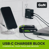 24V Cordless Battery 300 in-lbs Drill / Driver and 1900 in-lbs Impact Driver, Two(2) 2.0 Ah USB-C Batteries and 30W USB-C Charger