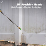 2400-PSI Brushless 1.2 GPM Four-Weel Electric Pressure Washer