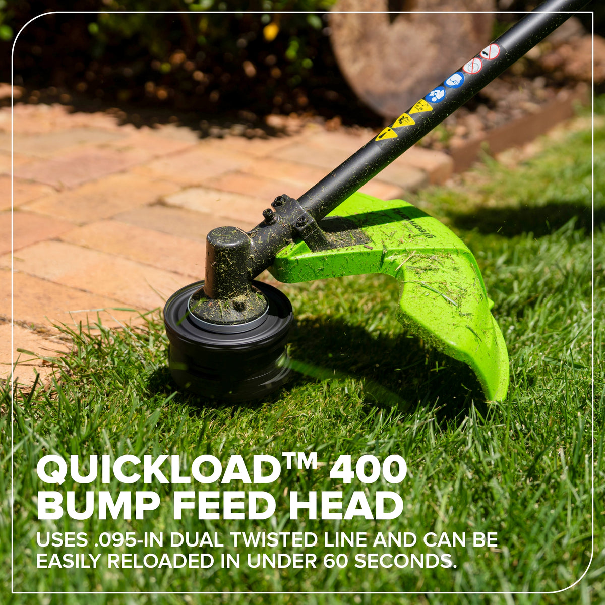 48V (24V x 2) 16" Cordless Battery Brushless String Trimmer (Attachment Capable) w/ (2) 4.0Ah 21700 Batteries, 100W Type-C Charger & (2) 3-Ft Cables