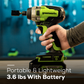 24V 1/4" 2650 in/lbs Brushless Impact Driver w/ 2.0Ah USB Battery & Charger