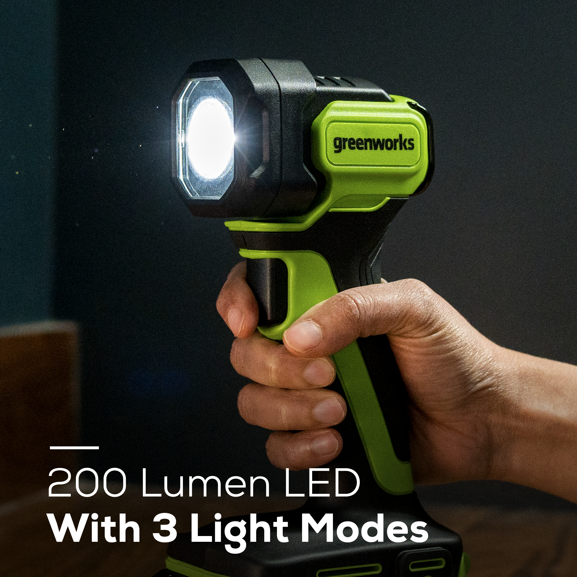 24V 200 Lumen Cordless Battery LED Flashlight w/ 2.0Ah Battery & Charger