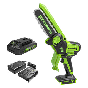 24V 6" Brushless Pruner Saw with 2Ah Battery + Charger