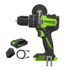 24V PowerAll Pro 1,350 in-lb 1/2" Hammer Drill, with 2.0 Ah USB-C Battery, 65W Charger, Belt Clip, and Auxiliary Handle