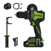 24V PowerAll Pro 850 in-lb 1/2" Hammer Drill, with 2.0 Ah USB-C Battery, 30W Charger, Belt Clip, and Auxiliary Handle