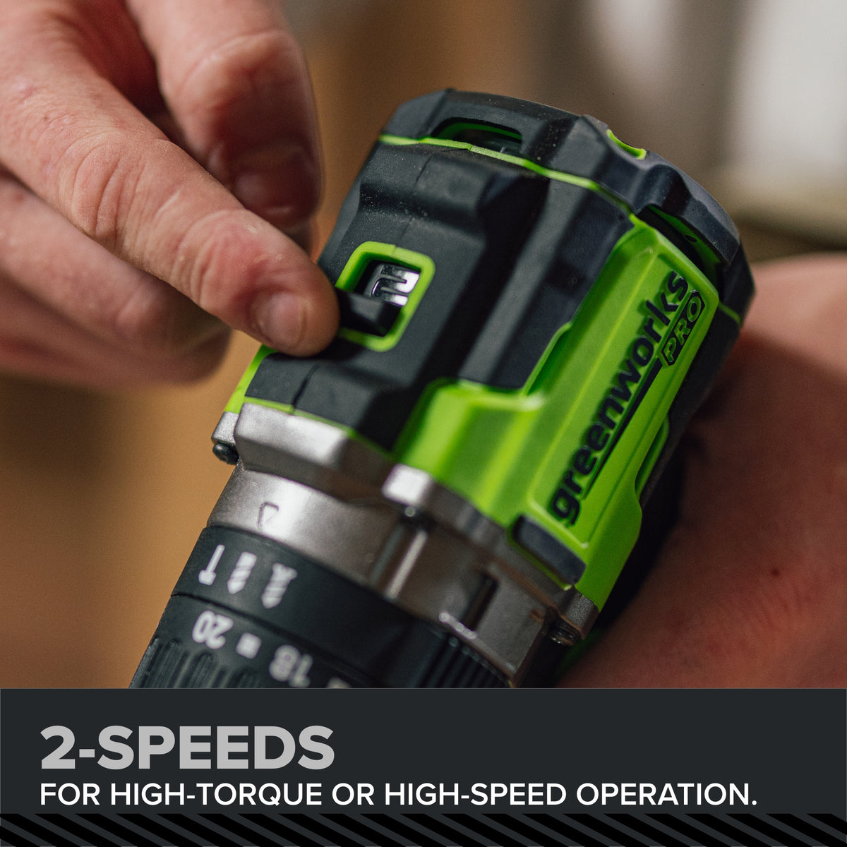24V PowerAll Pro 850 in-lb 1/2" Hammer Drill, with 2.0 Ah Battery, 30W Charger, Belt Clip, and Auxiliary Handle