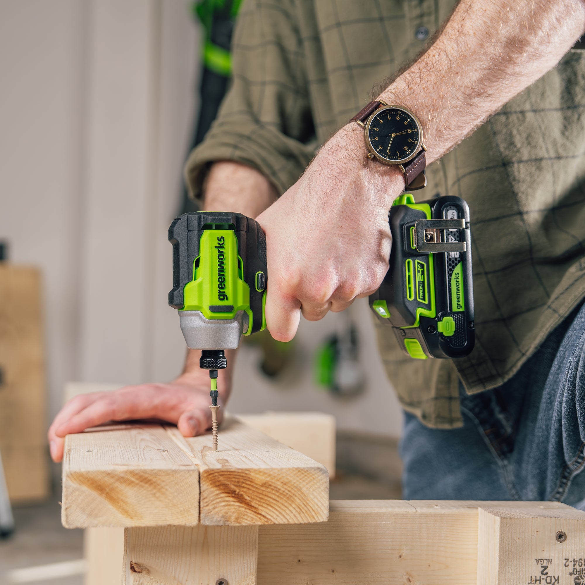 24V 3 Series 1/4" 1900 in/lbs Brushless Impact Driver Kit: 2.0 Ah USB-C Batteries and 30W USB-C Fast Charger