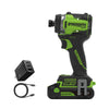 24V PowerAll Pro 2,200 In-Lb Impact Driver, with 2.0 Ah USB-C Battery, 65W USB-C Charger Block, 3' 100W USB-C Cable, Belt Clip