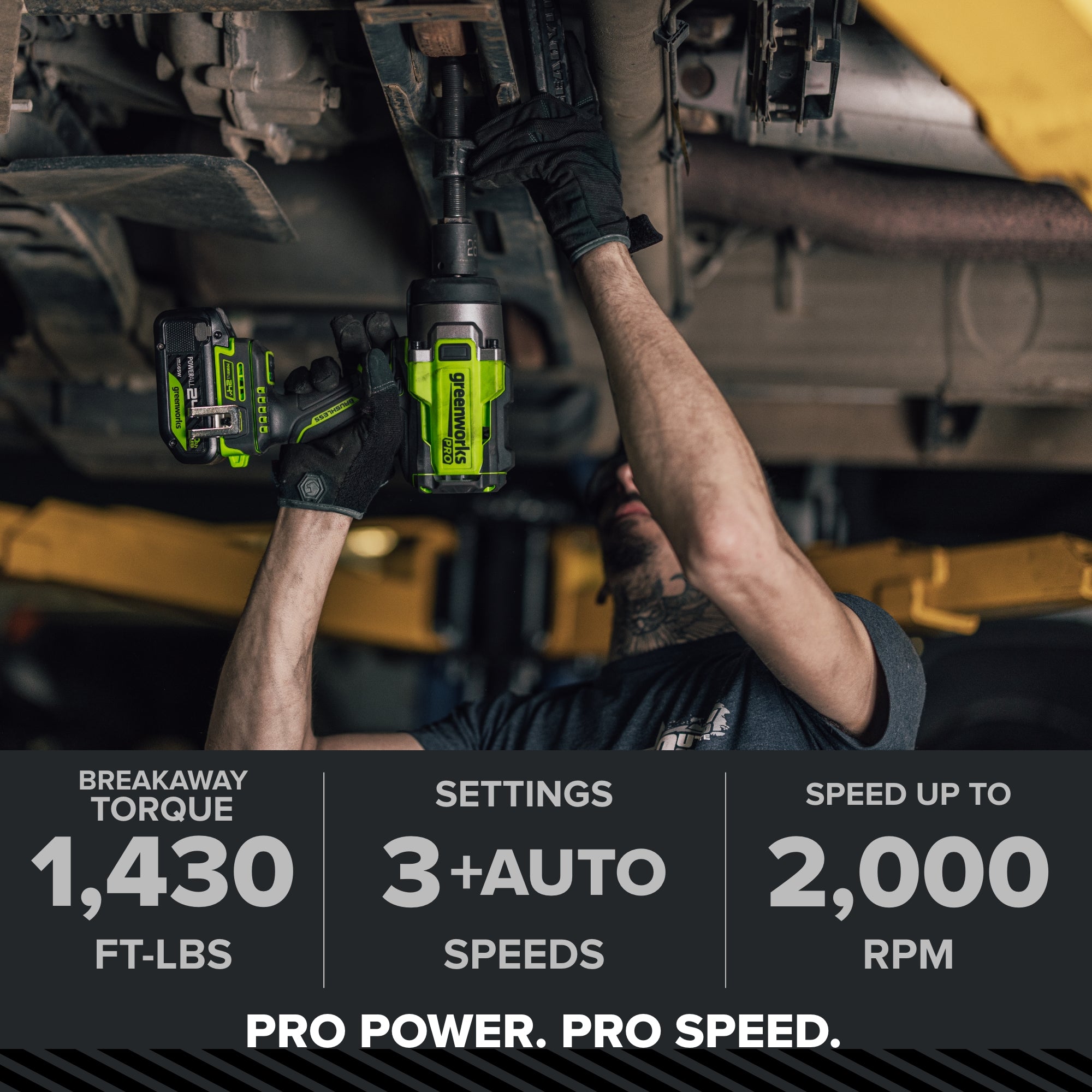 24V  5 Series 1/2"  1430 ft-lbs Cordless Battery Impact Wrench (Tool Only)