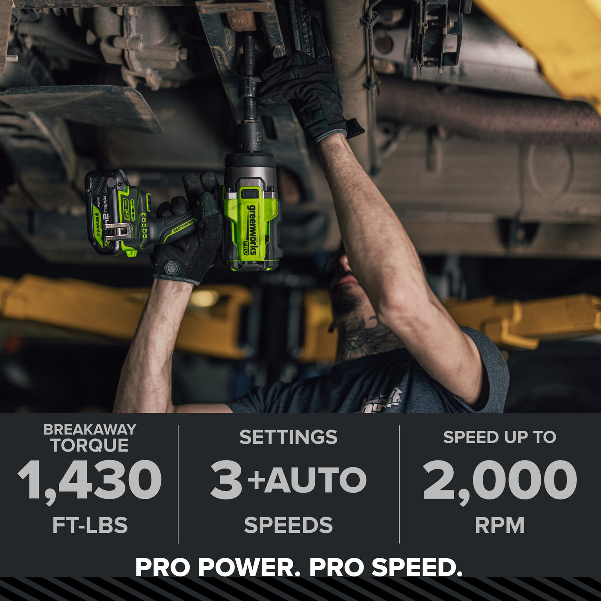 24V  5 Series 1/2"  1430 ft-lbs Cordless Battery Impact Wrench (Tool Only)