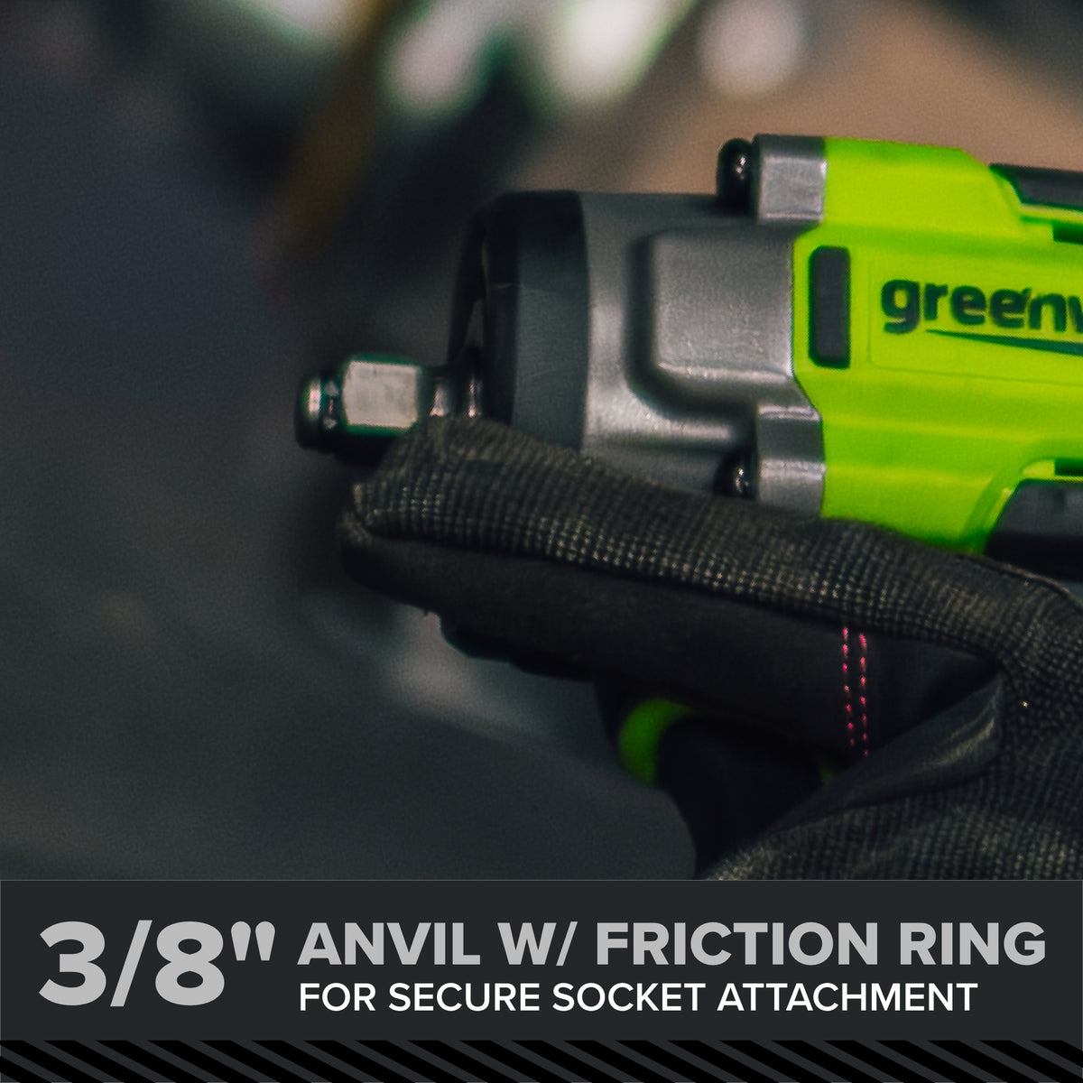 24V  5 Series 3/8"  400 ft-lbs Cordless Battery Impact Wrench (Tool Only)
