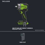 24V  5 Series 3/8"  400 ft-lbs Cordless Battery Impact Wrench (Tool Only)