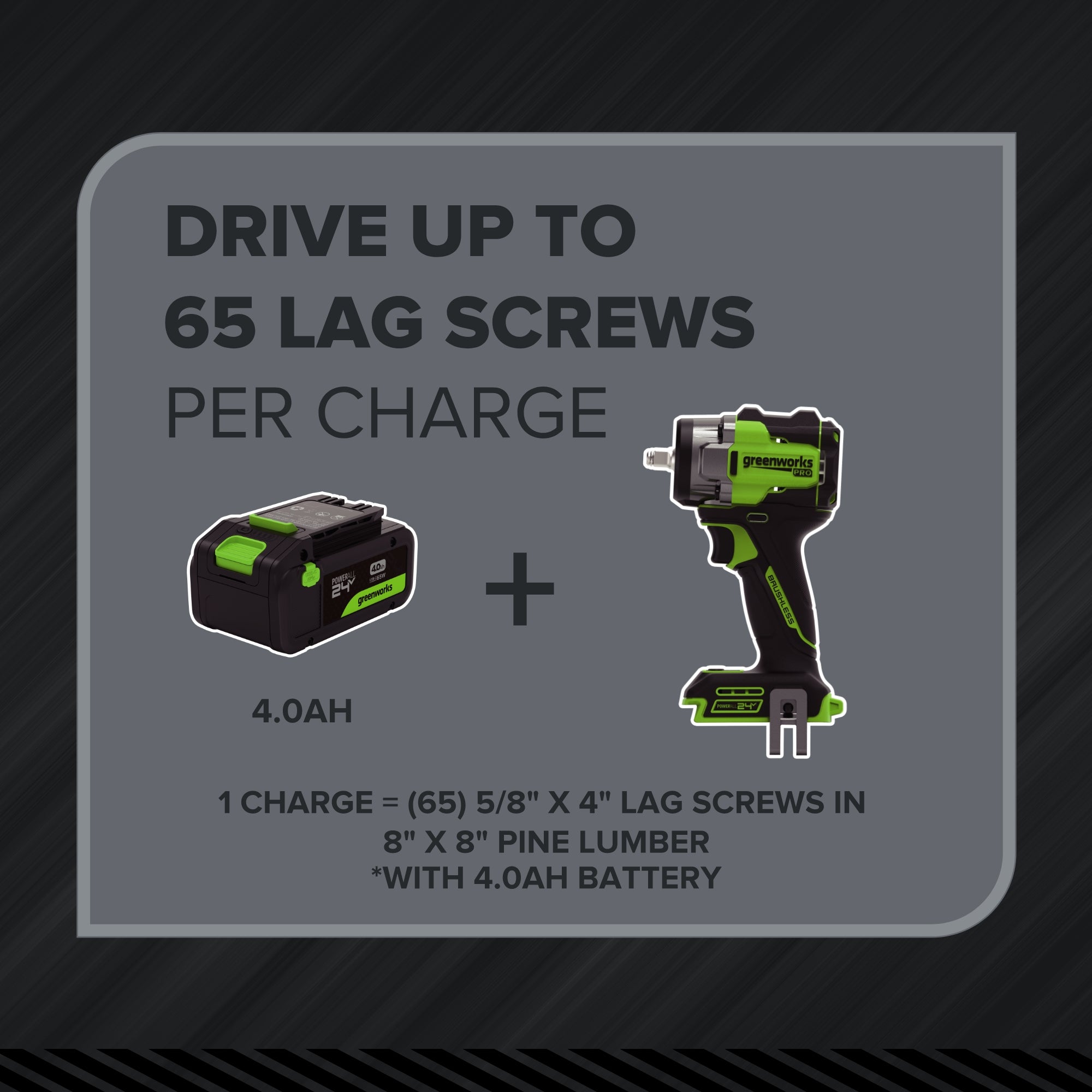 24V  5 Series 3/8"  400 ft-lbs Cordless Battery Impact Wrench (Tool Only)