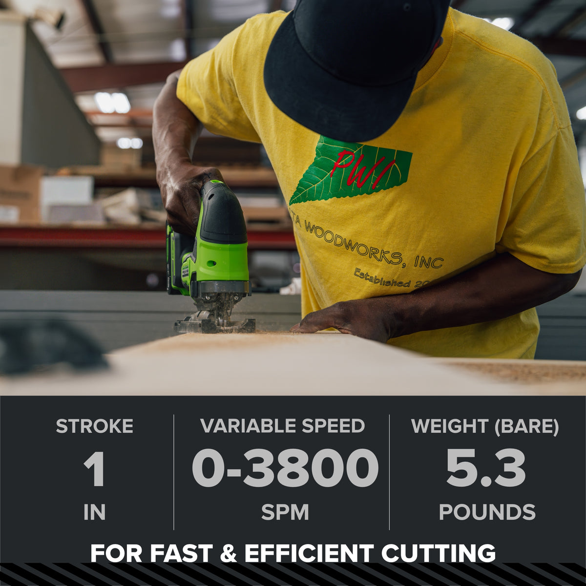 24V  5 Series Cordless Battery 3800SPM Jig Saw (Tool Only)