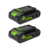 24V PowerAll Battery 2-Pack, with (2) 2.0 Ah Batteries