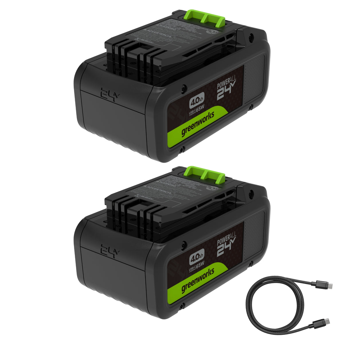 24V PowerAll Battery 2-Pack, with (2) 4.0 Ah Batteries