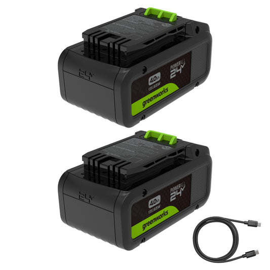 24V PowerAll Battery 2-Pack, with (2) 4.0 Ah Batteries