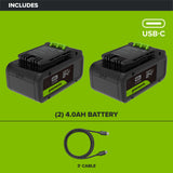 24V PowerAll Battery 2-Pack, with (2) 4.0 Ah Batteries