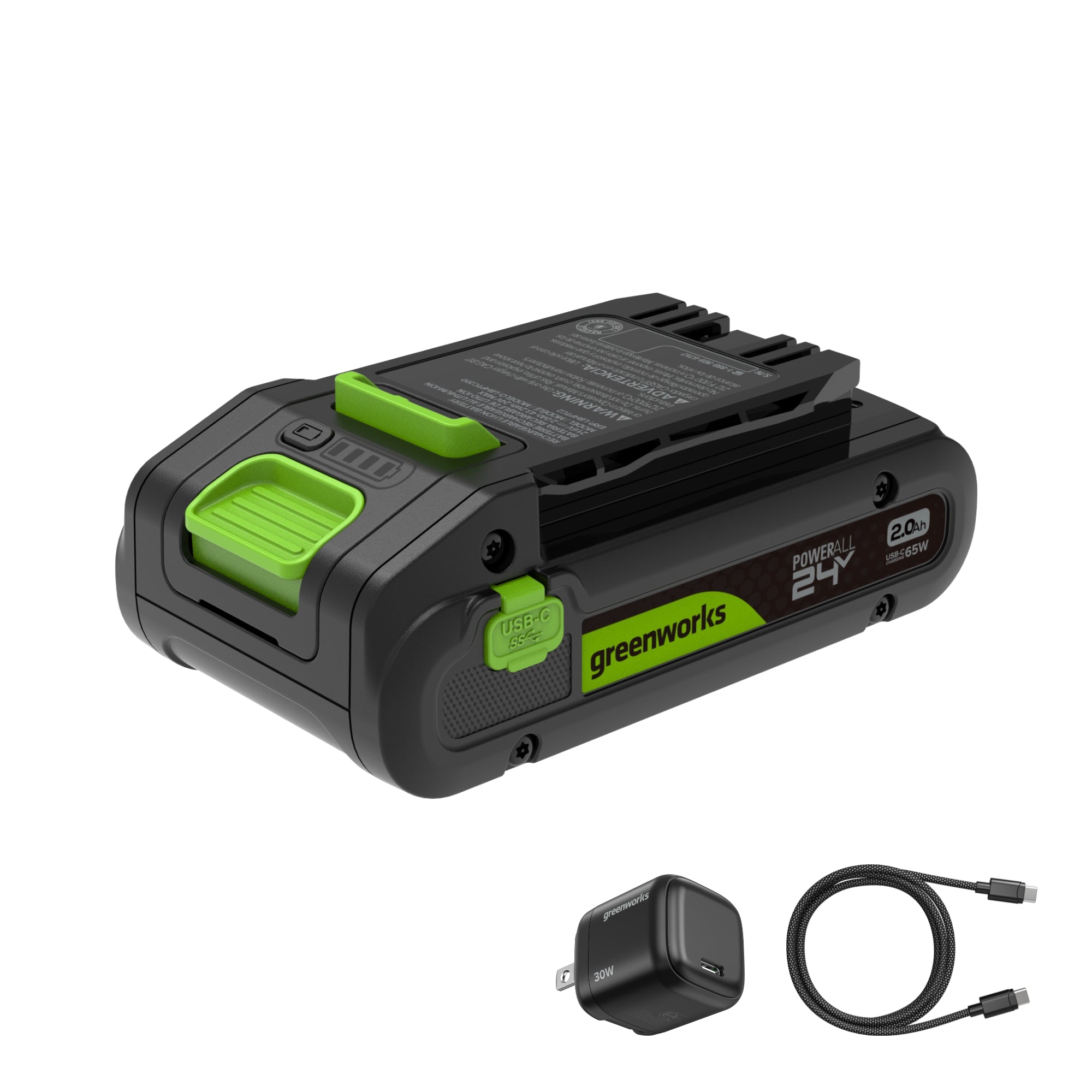 24V 2.0Ah Battery & 30W Gan Charger Starter Kit