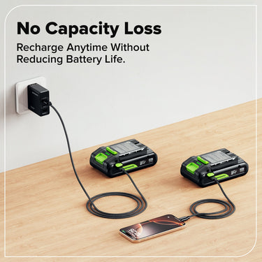 24V 2.0Ah Battery with Bi-Directional USB-C Port