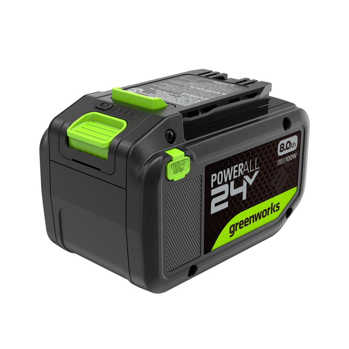 24V 8.0 Ah Battery with Bi-Directional USB-C Port