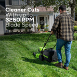 OPEN BOX 48V (24V x 2) 21" Cordless Battery Push Mower 3PC Combo Kit w/ (2) 5.0Ah Batteries,(1) 2.0Ah Battery,(1) Dual Port Rapid Charger & (1) Charger