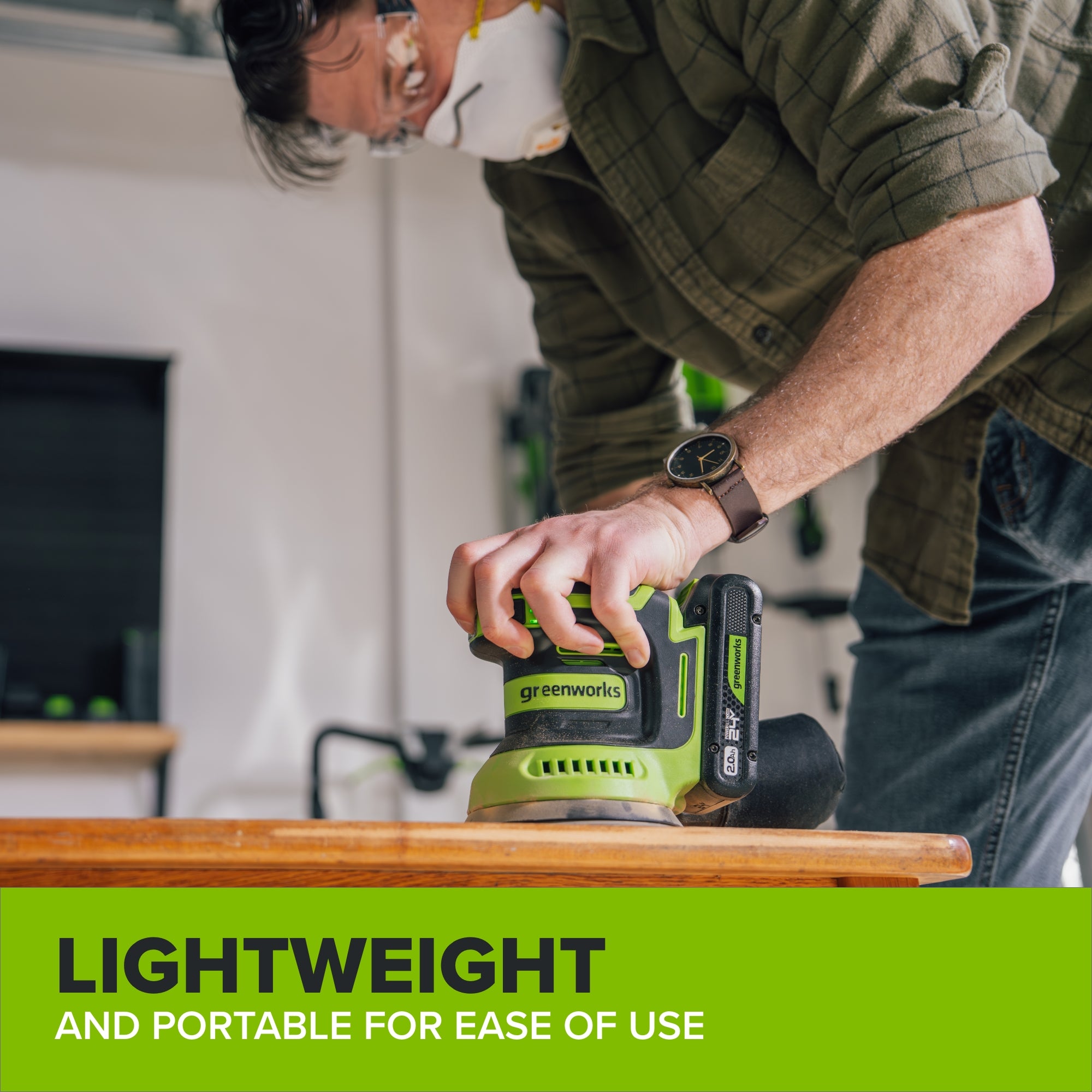 24V 3 Series Cordless Battery Random Orbit Sander (Tool Only)