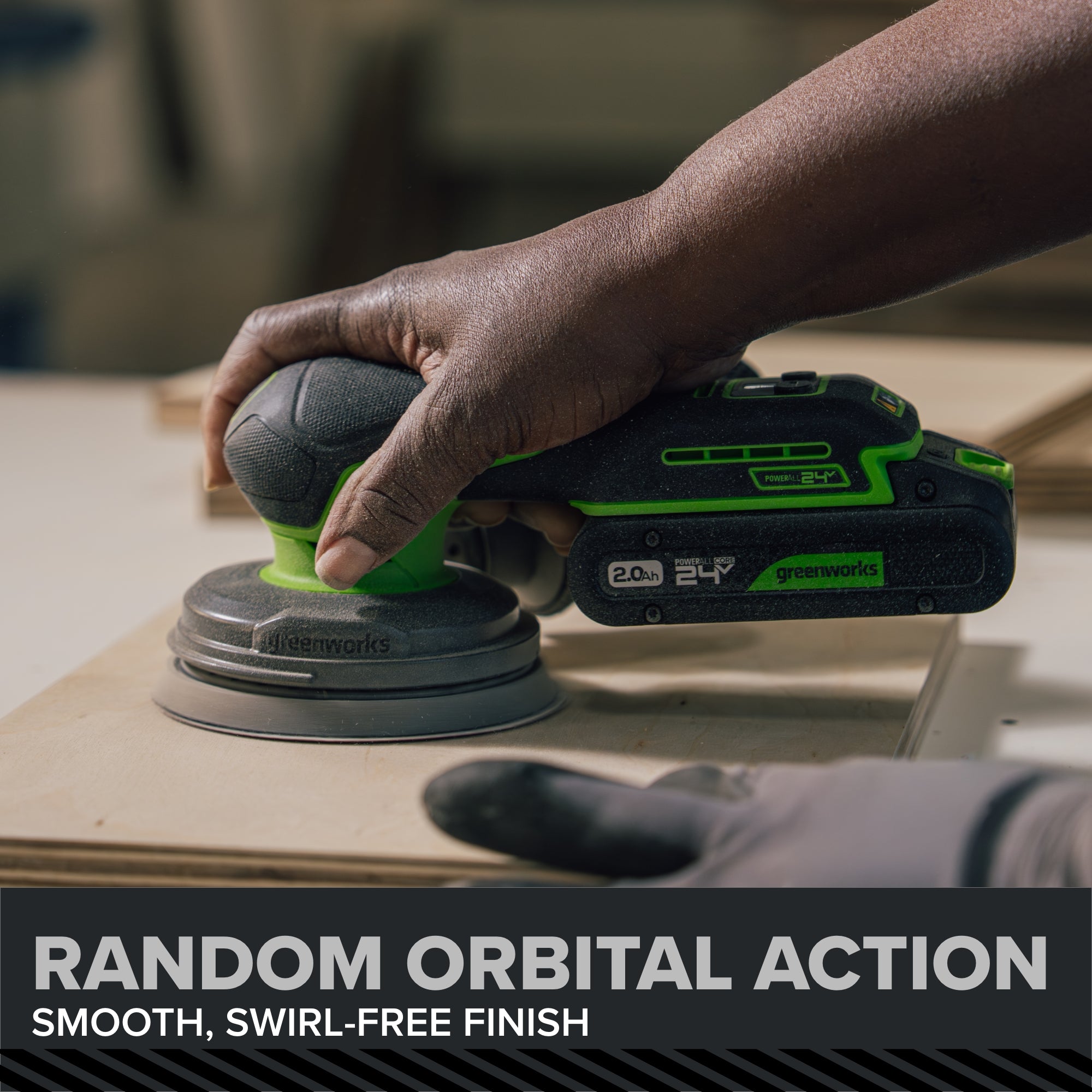 24V 5 Series Cordless Battery Random Orbit Sander (Tool Only)