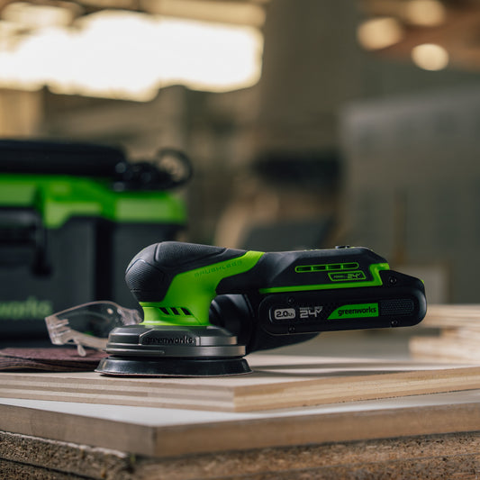 24V 5 Series Cordless Battery Random Orbit Sander (Tool Only)