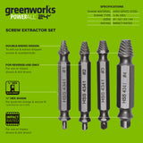 3 Series Impact Rated Screw Extractor Set(4PC)