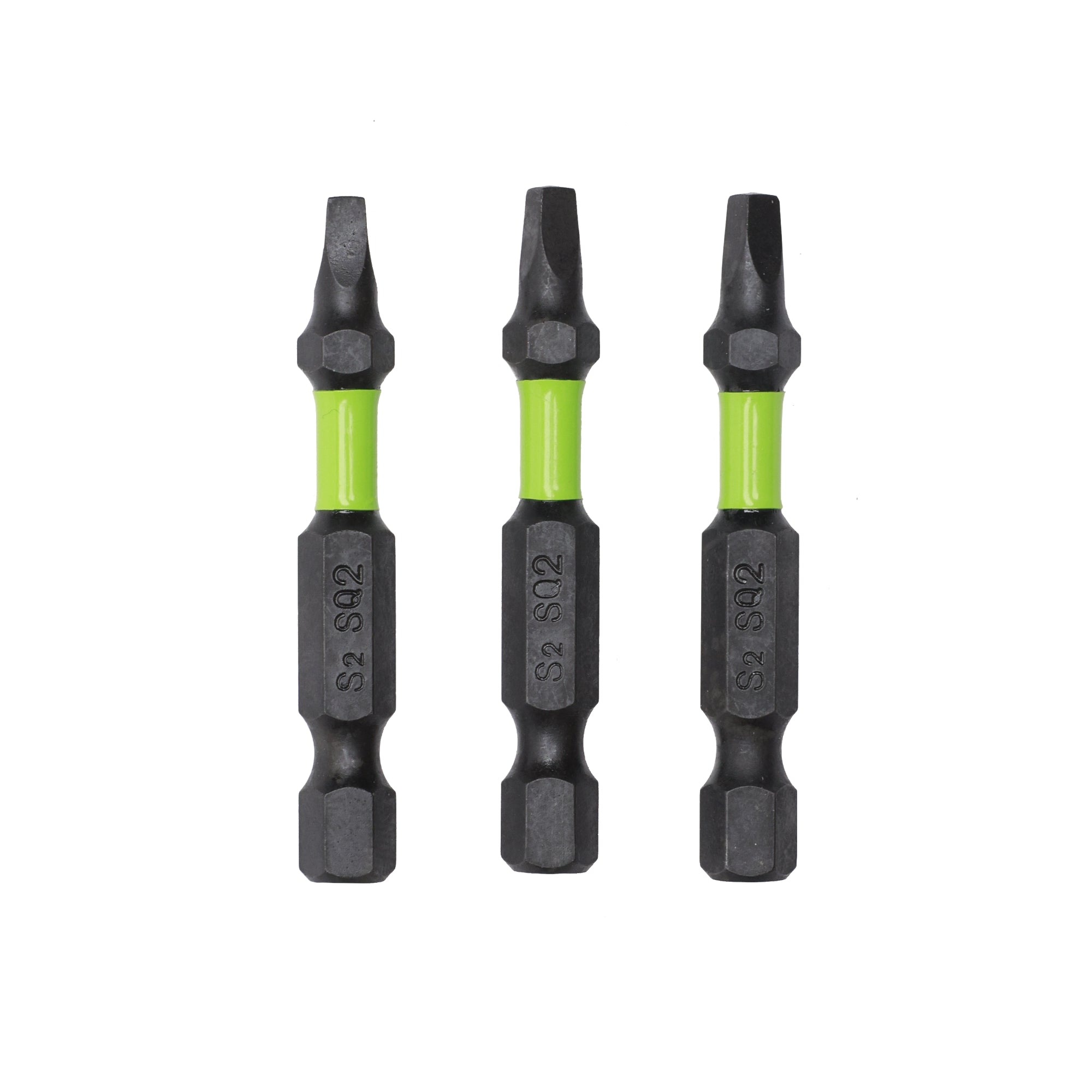 Pro 3-PC  S2 2” Impact Rated Bits - Square (#2)