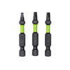 Pro 3-PC  S2 2” Impact Rated Bits - Square (#2)