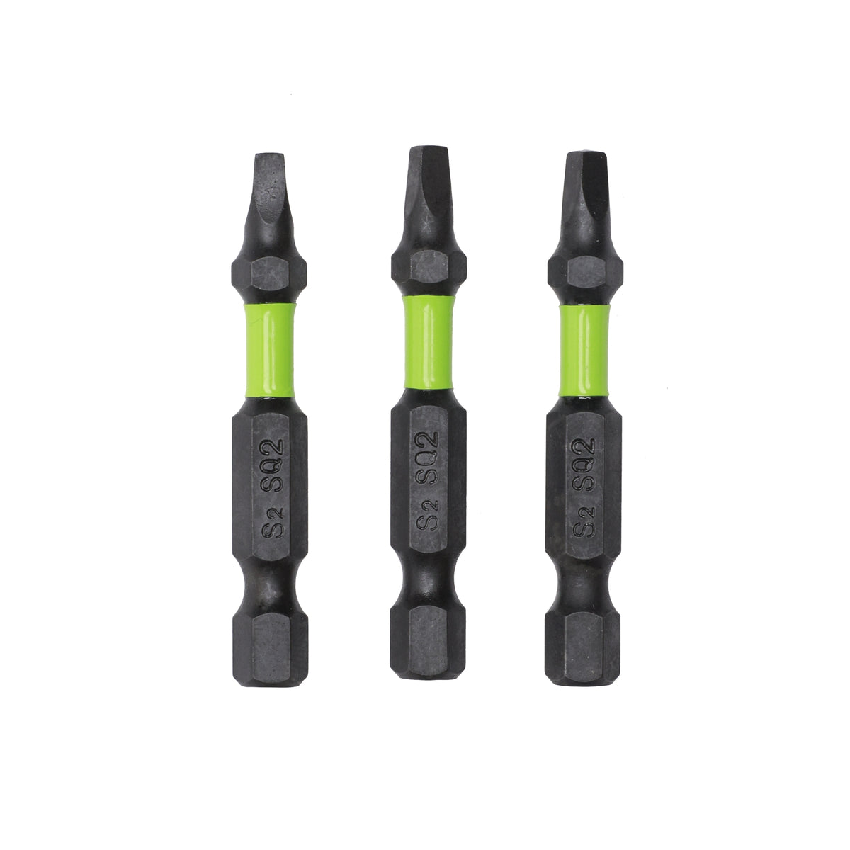 Pro 3-PC  S2 2” Impact Rated Bits - Square (#2)